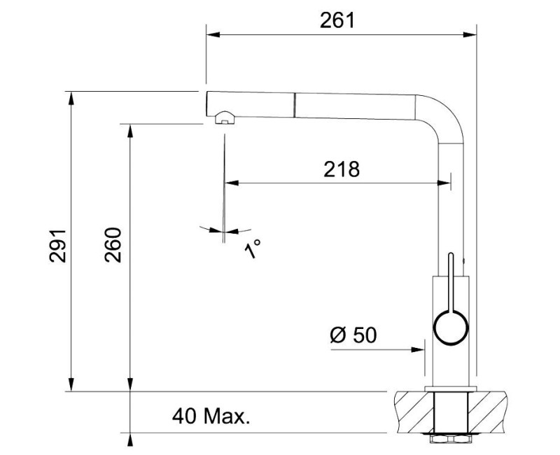 FRANKE Кухонный смеситель NEPTUNE-EVO, 115.0373.943