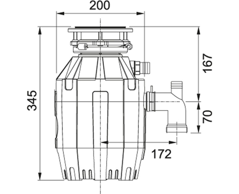 Franke измельчитель пищевых отходов GreenPower TE-50, 134.0500.6