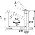 FRANKE Virtuves izlietnes jaucējkrāns TOROS NEO, 115.0596.383