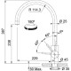 FRANKE Virtuves izlietnes jaucējkrāns EOS NEO, 115.0590.044 FRANKE Virtuves izlietnes jaucējkrāns EOS NEO, 115.0590.044