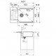 FRANKE Virtuves izlietne URBAN 78x50 cm, UBG 611-78XL, onikss FRANKE Virtuves izlietne URBAN 78x50 cm, UBG 611-78XL, onikss