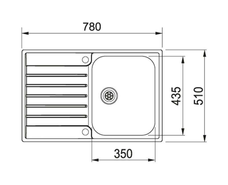 FRANKE Кухонная мойка ARGOS G 78x51 см, AGX 211-78 G