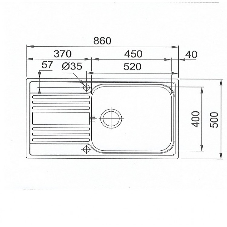 FRANKE Virtuves izlietne RAPID 86x50 cm, RPX 611-86XL, 101.0498. FRANKE Virtuves izlietne RAPID 86x50 cm, RPX 611-86XL, 101.0498.