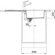 FRANKE Tectonite Virtuves izlietne SIRIUS 100x51 cm, S2D 611-100, carbon FRANKE Tectonite Virtuves izlietne SIRIUS 100x51 cm, S2D 611-100, carbon