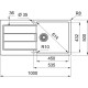 FRANKE Tectonite Virtuves izlietne SIRIUS 100x51 cm, S2D 611-100, carbon FRANKE Tectonite Virtuves izlietne SIRIUS 100x51 cm, S2D 611-100, carbon