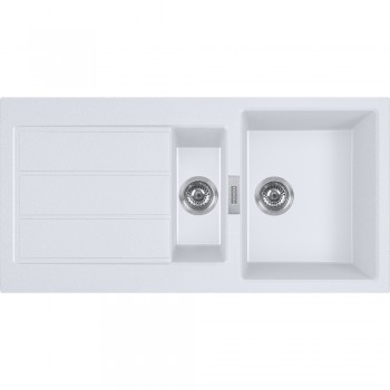 FRANKE Tectonite Virtuves izlietne SIRIUS 100x50 cm, S2D 651 Arktis weiss