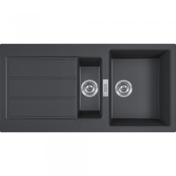 FRANKE Tectonite Virtuves izlietne SIRIUS 100x50 cm, S2D 651 carbon