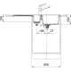 FRANKE Tectonite Virtuves izlietne SIRIUS 100x50 cm, S2D 651 Arktis weiss FRANKE Tectonite Virtuves izlietne SIRIUS 100x50 cm, S2D 651 Arktis weiss