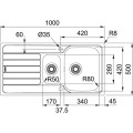 FRANKE Кухонная мойка SPARK 100x50 см, SKX 651 251
