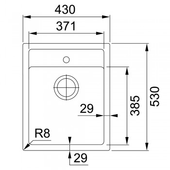 FRANKE Tectonite Кухонная мойка SIRIUS 43x53 cm, SID 610-40, бежевая