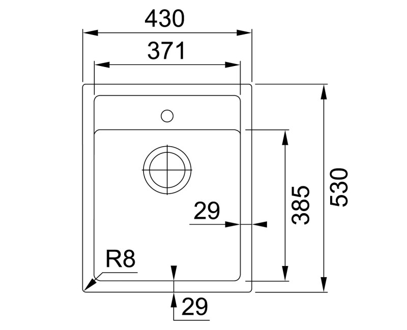 FRANKE Tectonite Кухонная мойка SIRIUS 43x53 cm, SID 610-40, бежевая