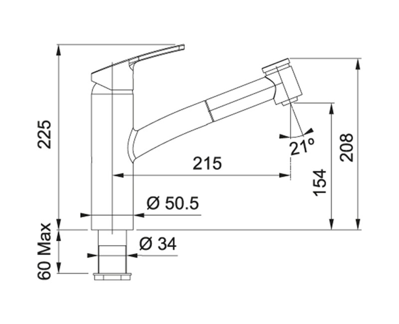 FRANKE Кухонный смеситель SMART, 115.0391.482