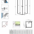 Radaway Kvadrātveida dušas stūris Fuenta New KDD-B 90x90 cm