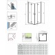 Radaway Kvadrātveida dušas stūris Fuenta New KDD-B 100x100 cm Radaway Kvadrātveida dušas stūris Fuenta New KDD-B 100x100 cm