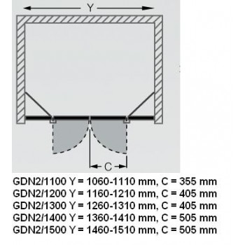Roltechnik Душевые двери GDN2 1100mm