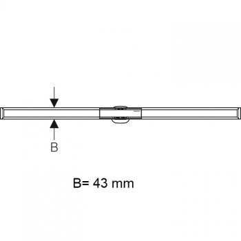 Geberit CleanLine20 Dušas kanāls 30-90cm, 154.450.00.1