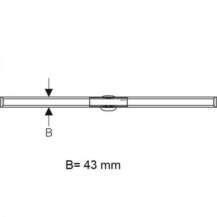 Geberit CleanLine60 Дренажный канал 30-90cm, 154.456.KS.1