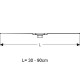 Geberit CleanLine60 Dušas kanāls 30-90cm, 154.456.KS.1 Geberit CleanLine60 Dušas kanāls 30-90cm, 154.456.KS.1