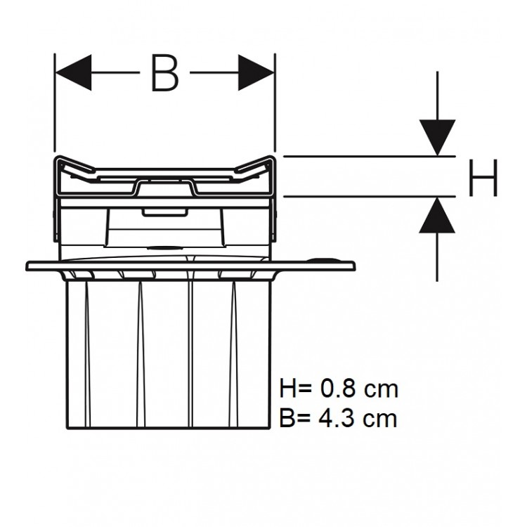 Geberit CleanLine60 Dušas kanāls 30-130cm, 154.457.00.1