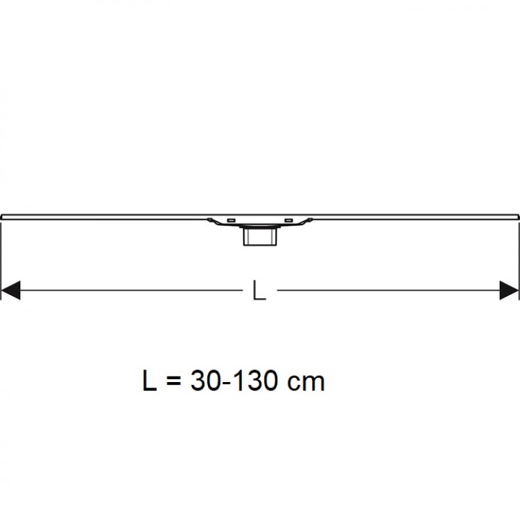 Geberit CleanLine60 Dušas kanāls 30-130cm, 154.457.KS.1 Geberit CleanLine60 Dušas kanāls 30-130cm, 154.457.KS.1