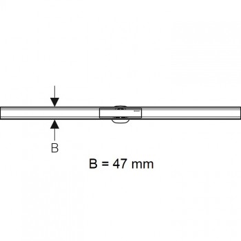 Geberit CleanLine60 Dušas kanāls 30-130cm, 154.459.00.1