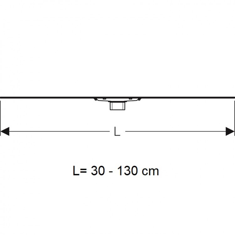 Geberit CleanLine60 Dušas kanāls 30-130cm, 154.459.00.1 Geberit CleanLine60 Dušas kanāls 30-130cm, 154.459.00.1