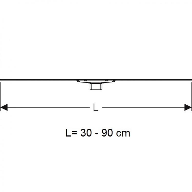 Geberit CleanLine60 Dušas kanāls 30-90cm, 154.458.00.1 Geberit CleanLine60 Dušas kanāls 30-90cm, 154.458.00.1