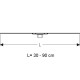Geberit CleanLine60 Dušas kanāls 30-90cm, 154.458.00.1 Geberit CleanLine60 Dušas kanāls 30-90cm, 154.458.00.1