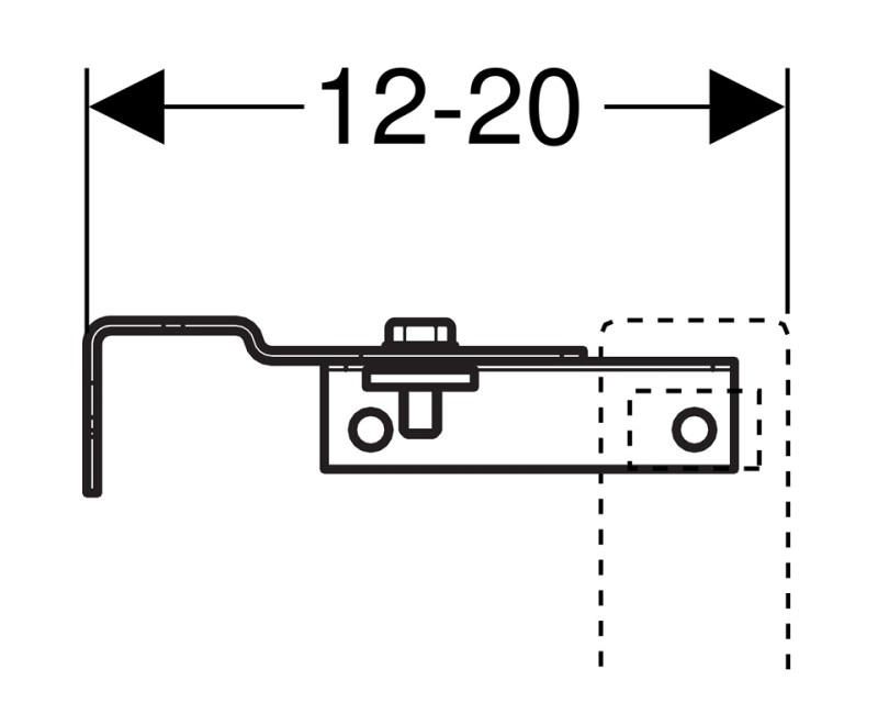 Geberit Комплект крепления к стене DuofixBasic, 111.839.00.1