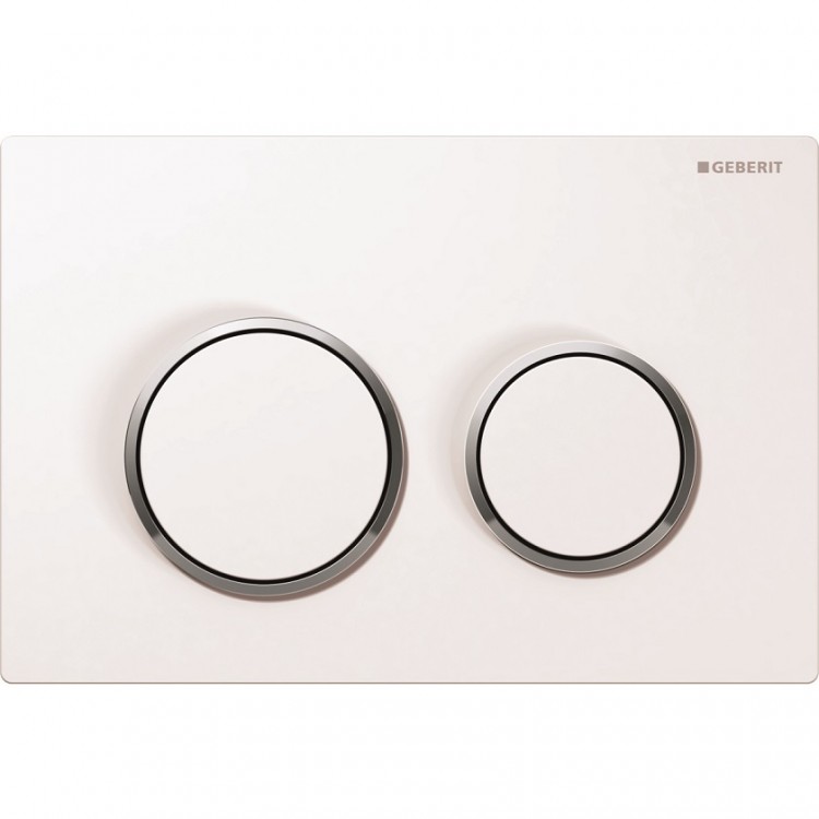 Geberit Omega20 Divrežīmu noskalošanas taustiņš, 115.085.KJ.1 Geberit Omega20 Divrežīmu noskalošanas taustiņš, 115.085.KJ.1