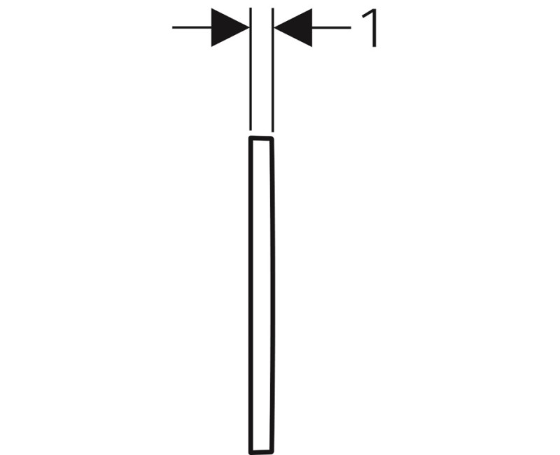 Geberit Omega30 Divrežīmu noskalošanas taustiņš, 115.080.KK.1
