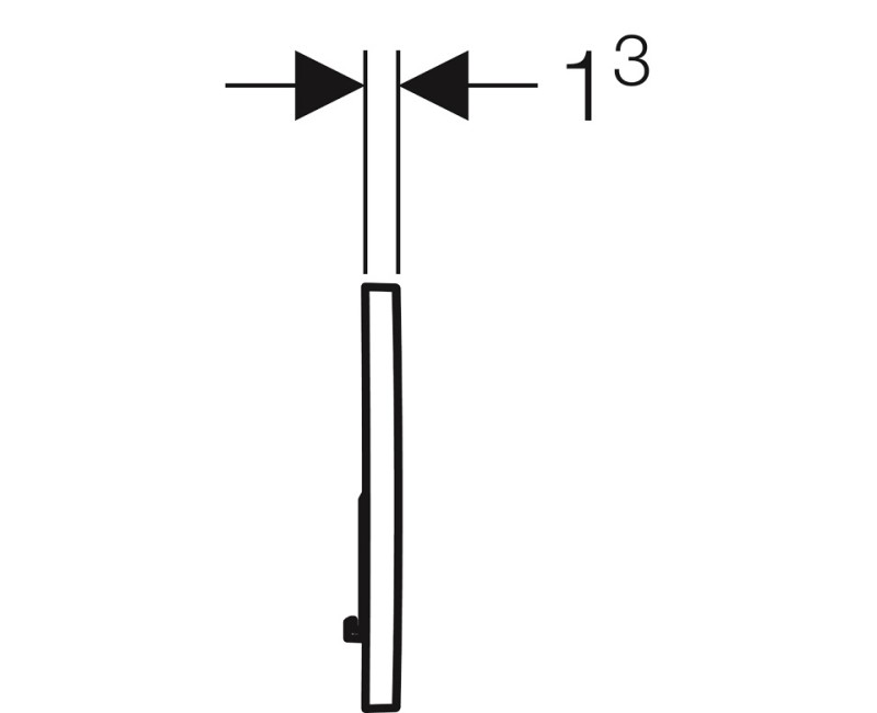 Geberit Sigma01 Divrežīmu noskalošanas taustiņš, 115.770.DW.5