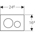 Geberit Sigma20 Смывная клавиша,  для двойного смыва, 115.882.KM