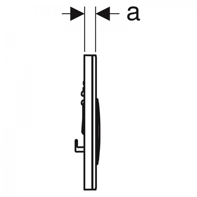 Geberit Sigma21 Divrežīmu noskalošanas taustiņš, 115.884.JM.1