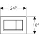 Geberit Sigma30 Divrežīmu noskalošanas taustiņš, 115.883.KL.1