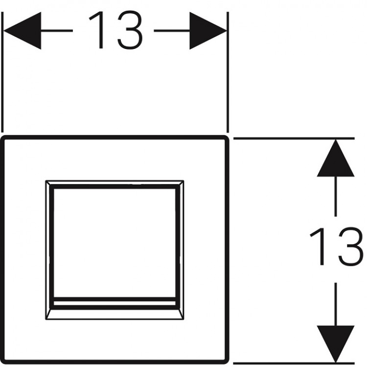 Geberit Sigma30 Pisuāra pneimatiskā poga, 116.017.KL.1