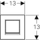 Geberit Sigma30 Pisuāra pneimatiskā poga, 116.017.KL.1 Geberit Sigma30 Pisuāra pneimatiskā poga, 116.017.KL.1