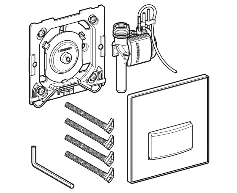 Geberit Sigma50 Система управления смывом писсуара, 116.016.DW.5