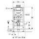 Geberit Montāžas rāmis WC podam Duofix Omega, 111.030.00.1 Geberit Montāžas rāmis WC podam Duofix Omega, 111.030.00.1
