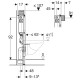 Geberit Montāžas rāmis WC podam Duofix Omega, 111.030.00.1 Geberit Montāžas rāmis WC podam Duofix Omega, 111.030.00.1