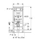 Geberit Montāžas rāmis WC podam Duofix Omega, 111.060.00.1 Geberit Montāžas rāmis WC podam Duofix Omega, 111.060.00.1