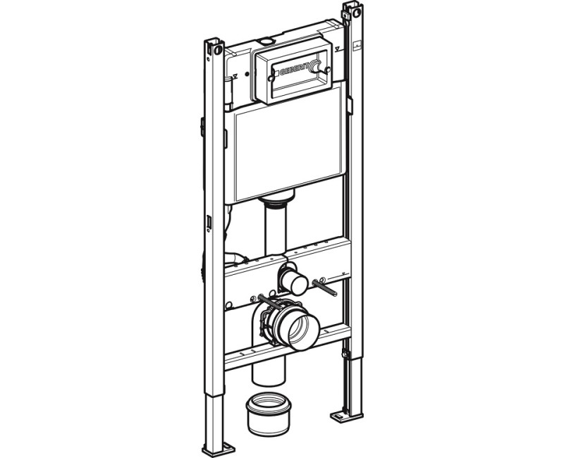 Geberit Монтажная рама для унитаза Duofix Delta, 111.153.00.1