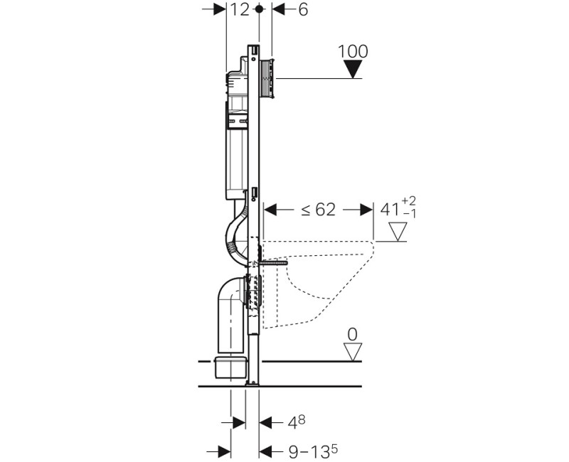 Geberit Монтажная рама для унитаза Duofix Sigma, 111.300.00.5