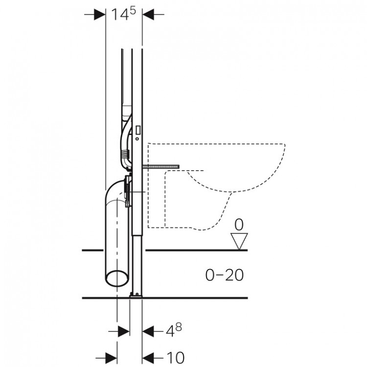 Geberit Montāžas rāmis WC podam Duofix Sigma, 111.796.00.1 Geberit Montāžas rāmis WC podam Duofix Sigma, 111.796.00.1