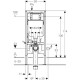 Geberit Montāžas rāmis WC podam Duofix Sigma, 111.796.00.1 Geberit Montāžas rāmis WC podam Duofix Sigma, 111.796.00.1
