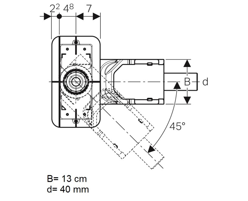 Geberit Монтажный комплект, к каналам CleanLine, 154.152.00.1