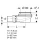 Geberit Dušas paliktņa sifons d90, 150.551.21.1