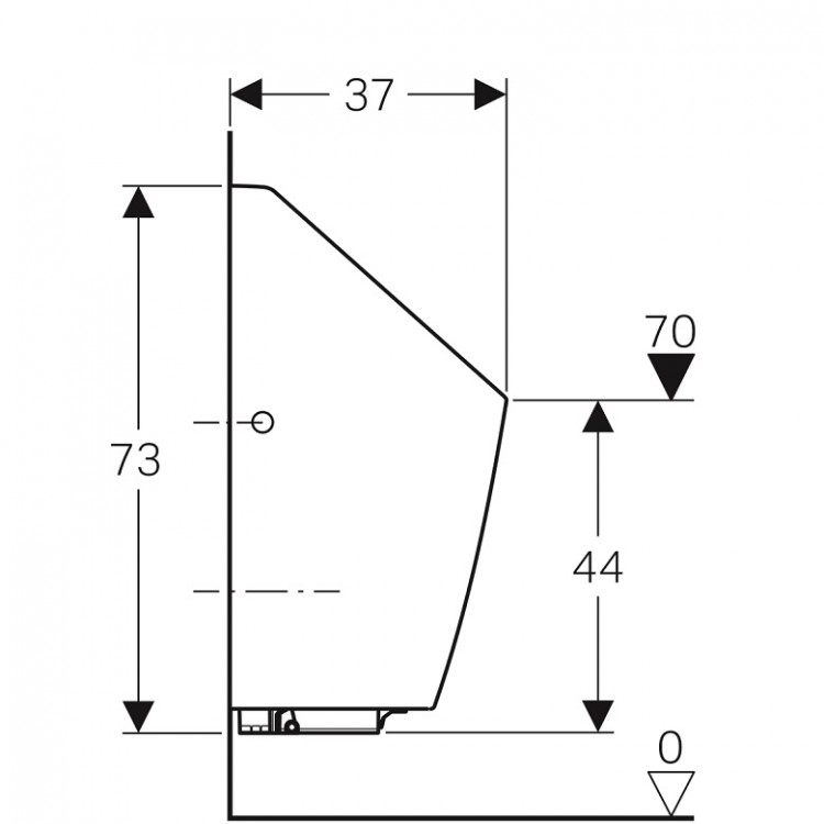 Geberit Selva pisuārs ar integrētu sensora bloku 3V, 116.083.00. Geberit Selva pisuārs ar integrētu sensora bloku 3V, 116.083.00.