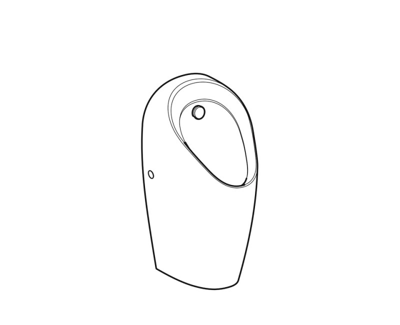 Geberit Selva Pisuārs iebūvētajai vadības sistēmai,116.080.00.1