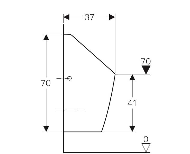 Geberit Писсуар Selva, работает без воды, 116.081.00.1